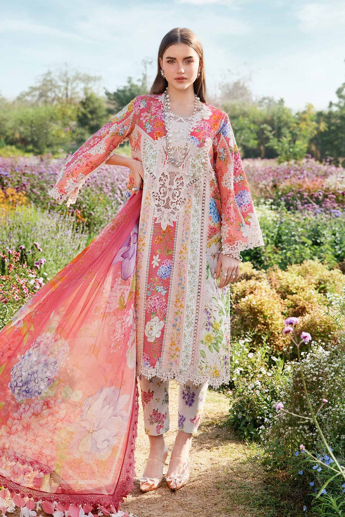 Maria B Mprints spring summer unstitched lawn suits 2025 | 9B