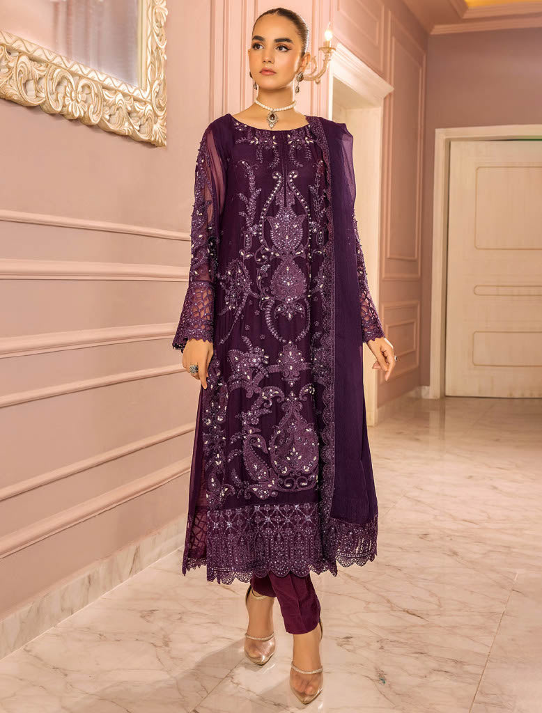 Ronak e mahel partywear chiffon suits-03