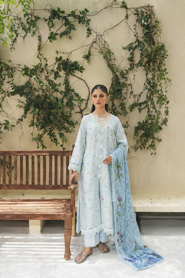 Shezlin chikankari unstitched lawn suits 2025 - Aylin(Af-06)