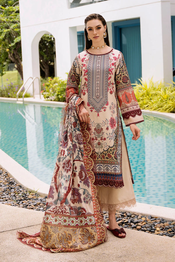 Jade urbane unstitched printed lawn suits - 20619A