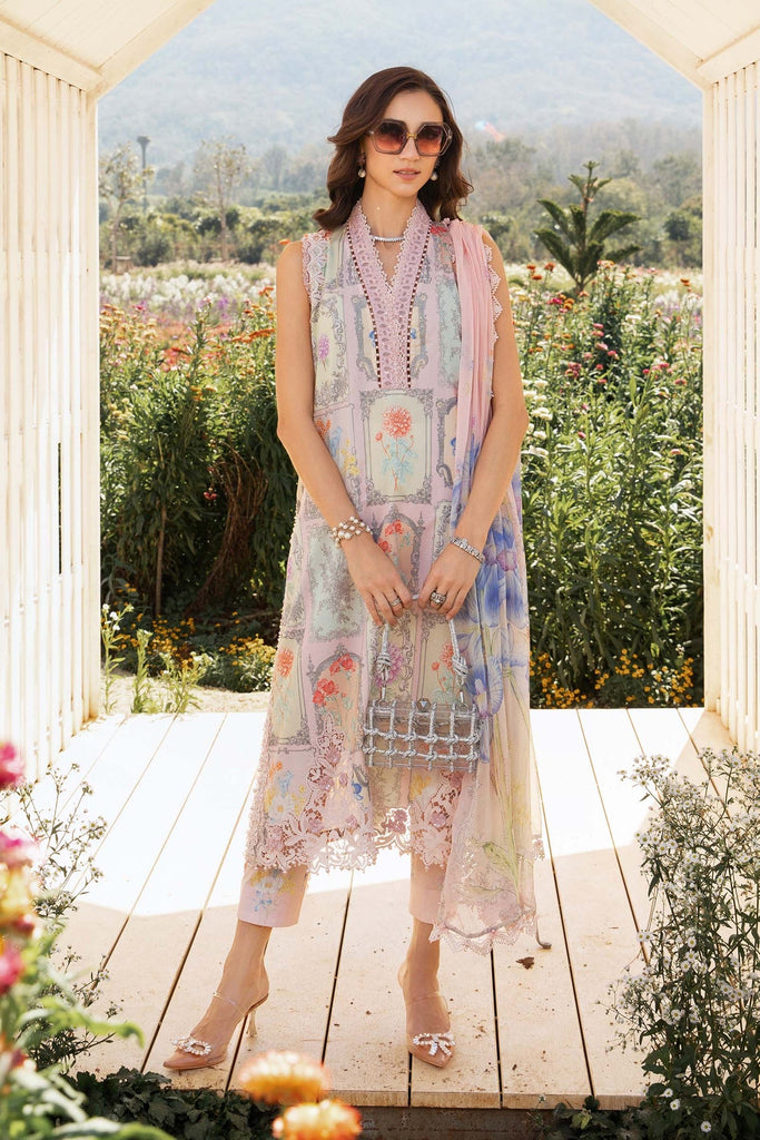 Maria B Mprints spring summer unstitched lawn suits 2025 | 11A