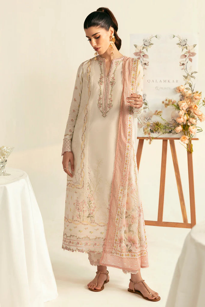 Qalamkar Qprints unstitched lawn suits - 2025 - Nena