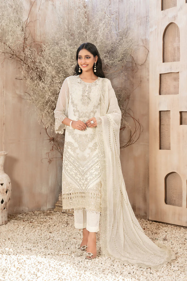 Tawakkal elifnur semi stitched party wear chiffon suits - D5227