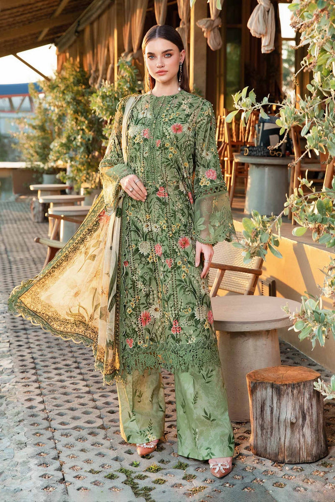 Maria B Mprints spring summer unstitched lawn suits 2025 | 8B