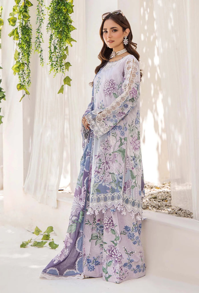 Adan libas prints unstitched lawn suits 2025 - 1100