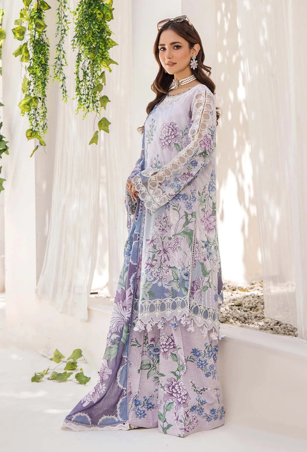 Adan libas prints unstitched lawn suits 2025 - 1100