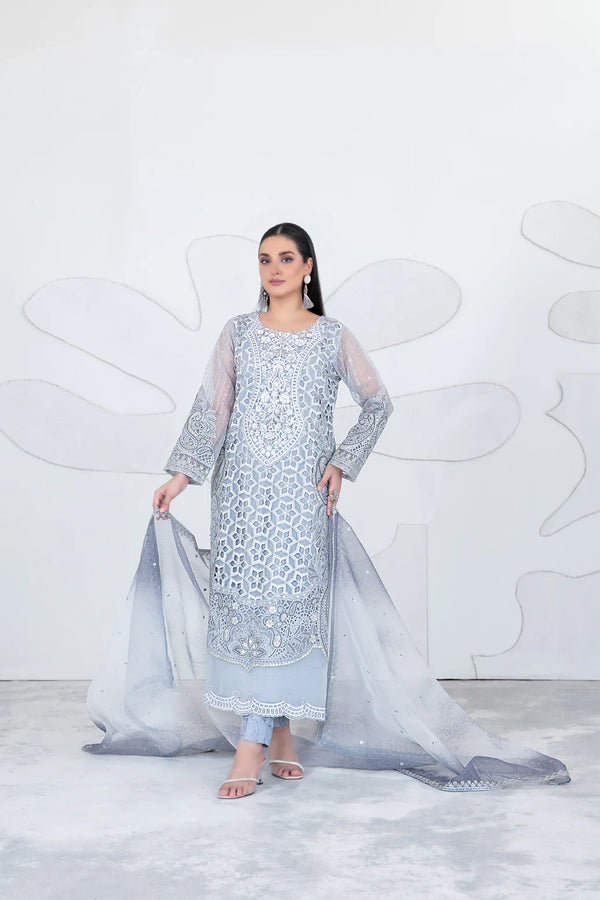 Tawakkal Gelareh Semi stitched organza suits 2025 - D-3656