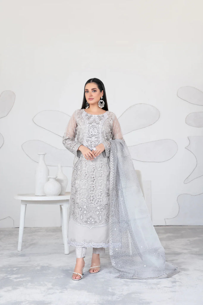 Tawakkal Gelareh Semi stitched organza suits 2025 - D-3657