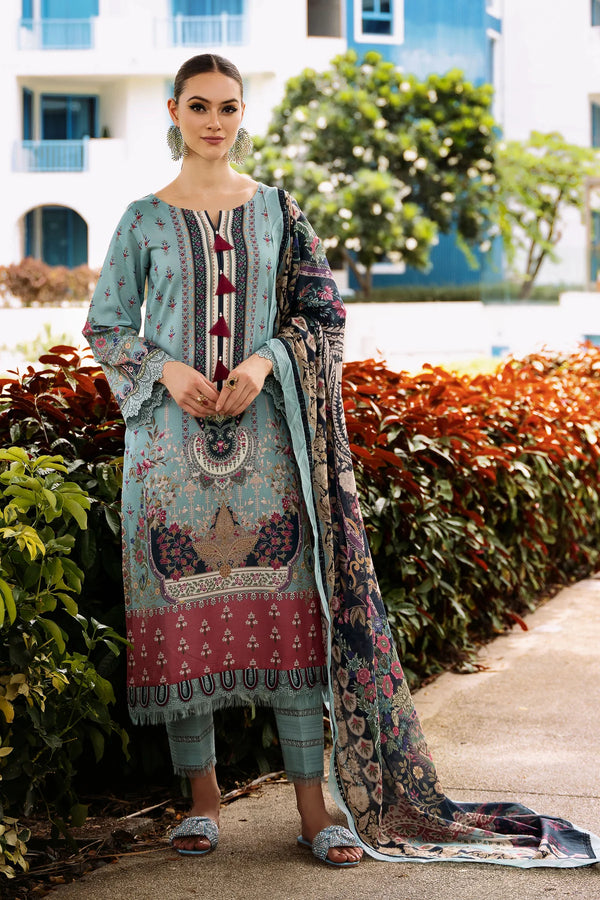 Jade urbane unstitched printed lawn suits - 20614A