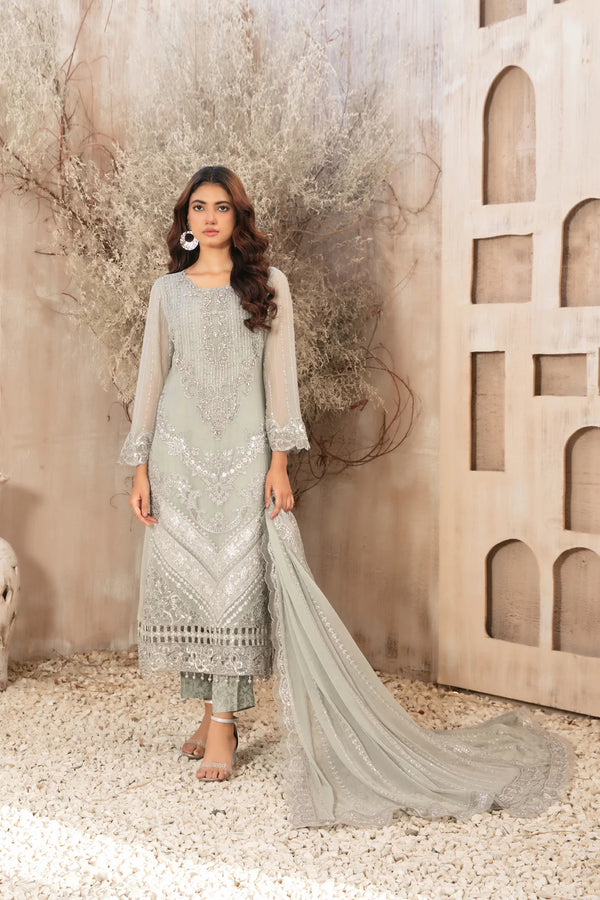 Tawakkal elifnur semi stitched party wear chiffon suits - D5222