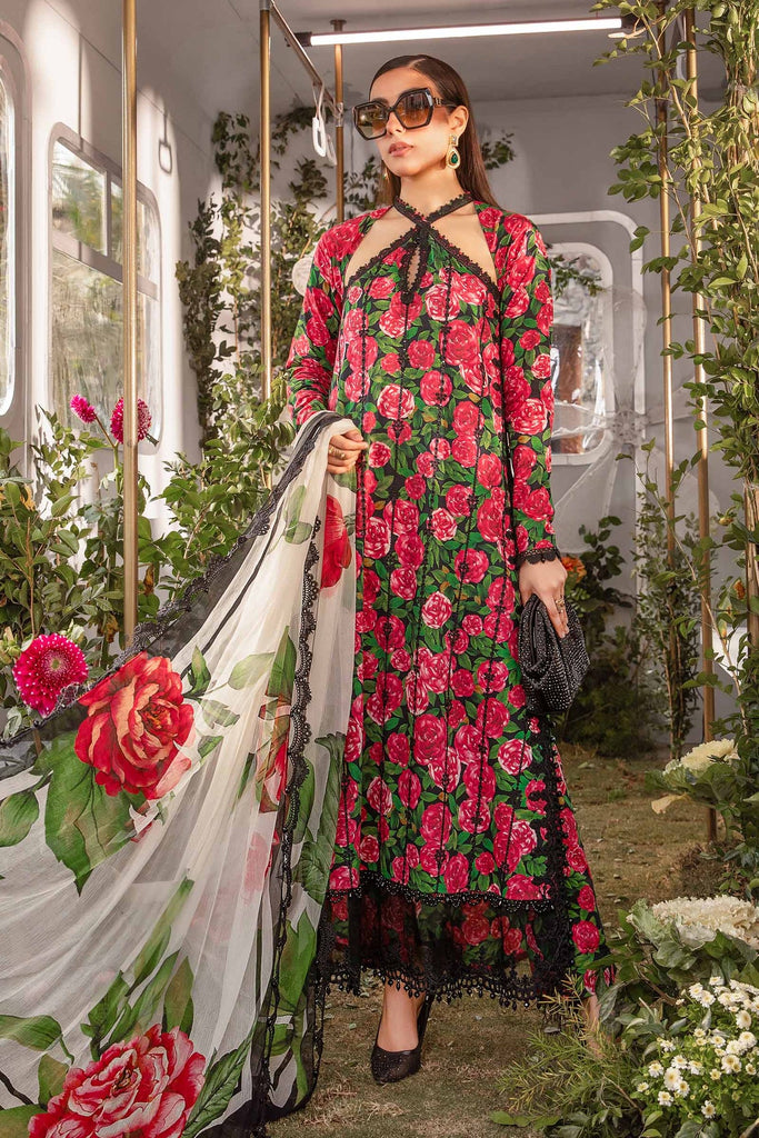 MARIA B M.Prints | Spring Summer Lawn Suits : 2024 | 6B