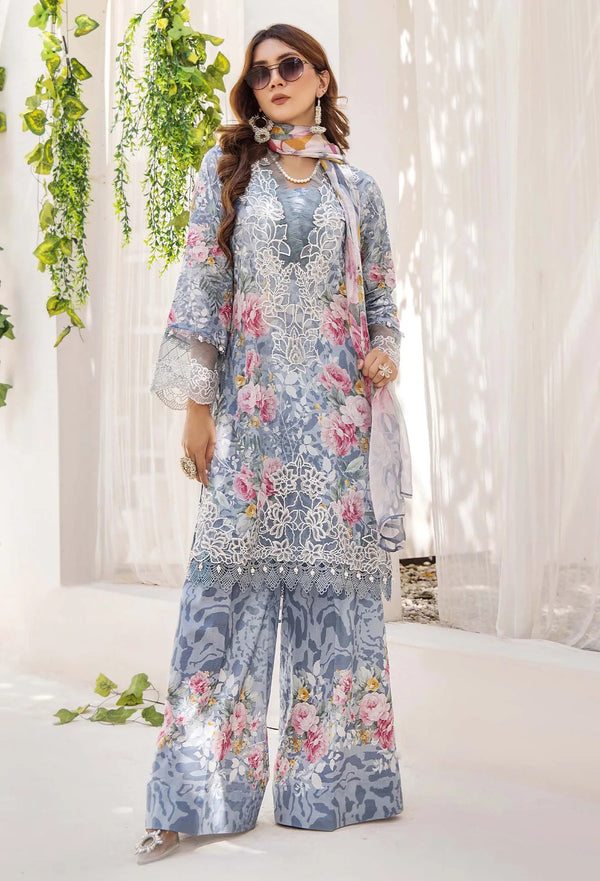 Adan libas prints unstitched lawn suits 2025 - 1102