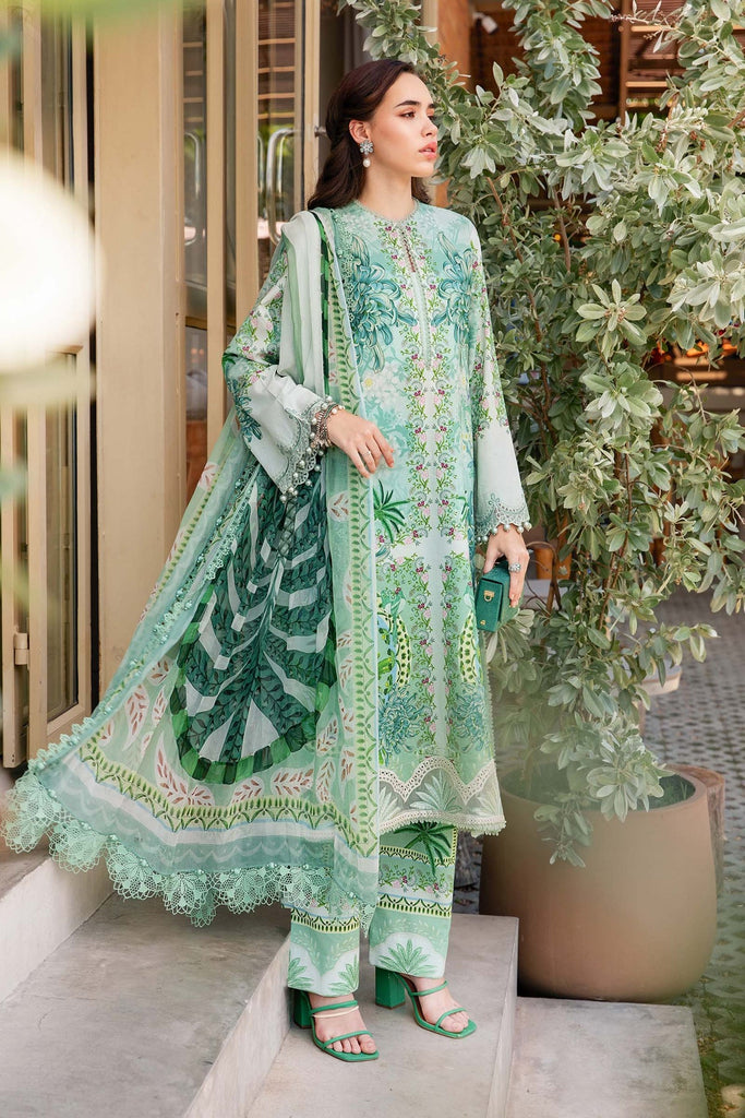 Maria B Mprints spring summer unstitched lawn suits 2025 | 14A