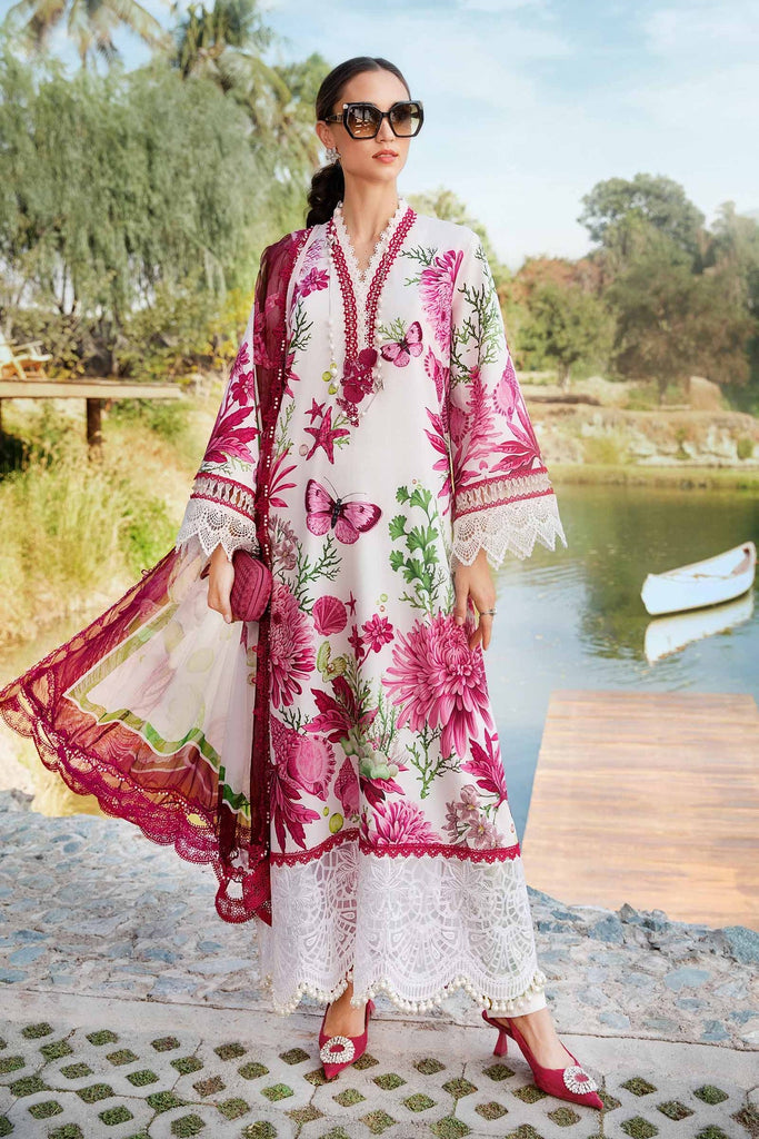 Maria B Mprints spring summer unstitched lawn suits 2025 | 10A