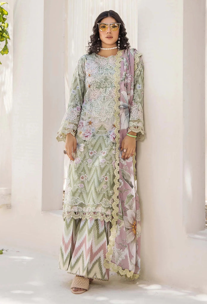 Adan libas prints unstitched lawn suits 2025 - 1101