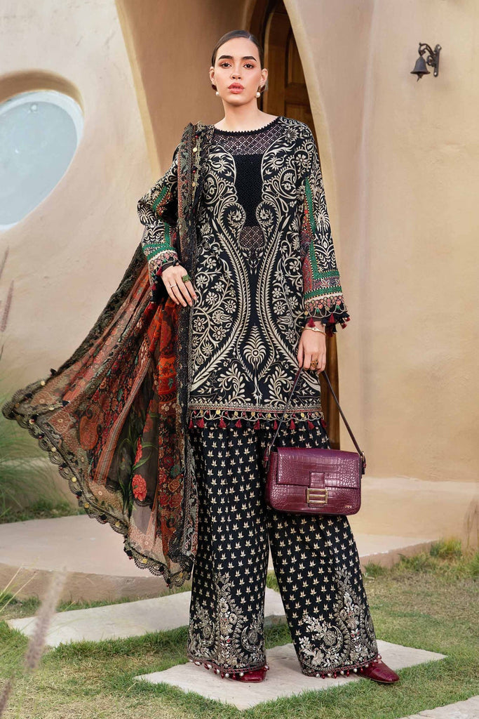 Maria B Mprints spring summer unstitched lawn suits 2025 | 12B