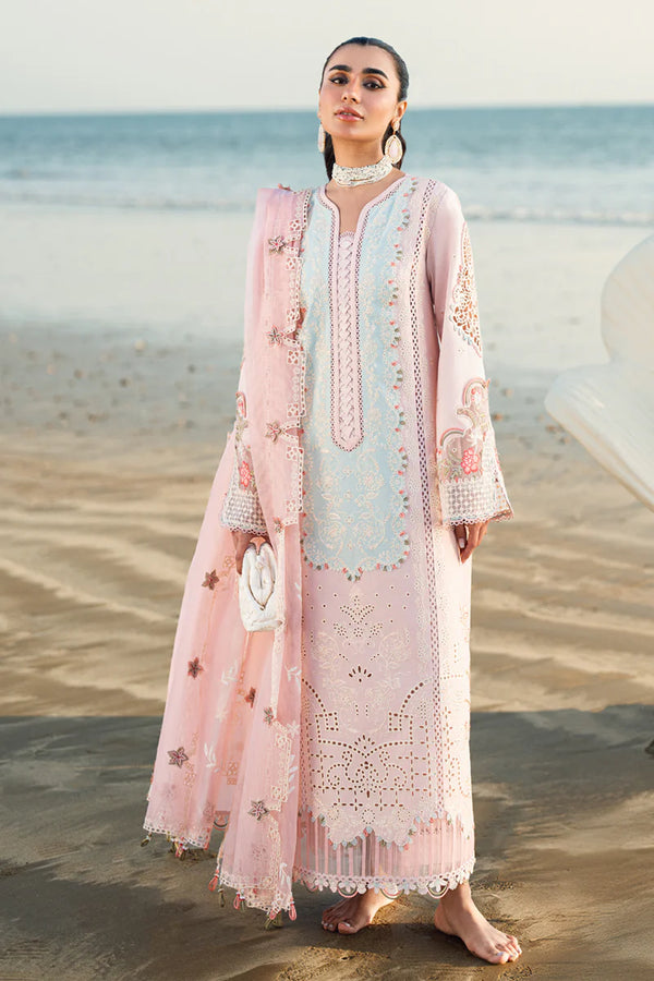 Qalamkar Sahil luxury unstitched lawn suits 2025 - FK-08