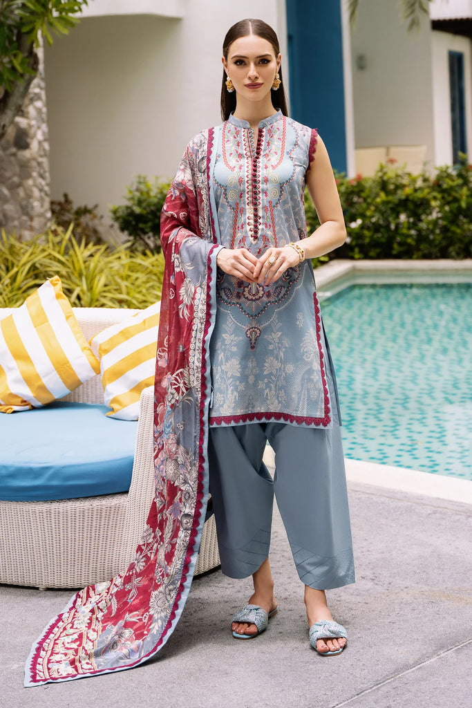 Jade urbane unstitched printed lawn suits - 20633A