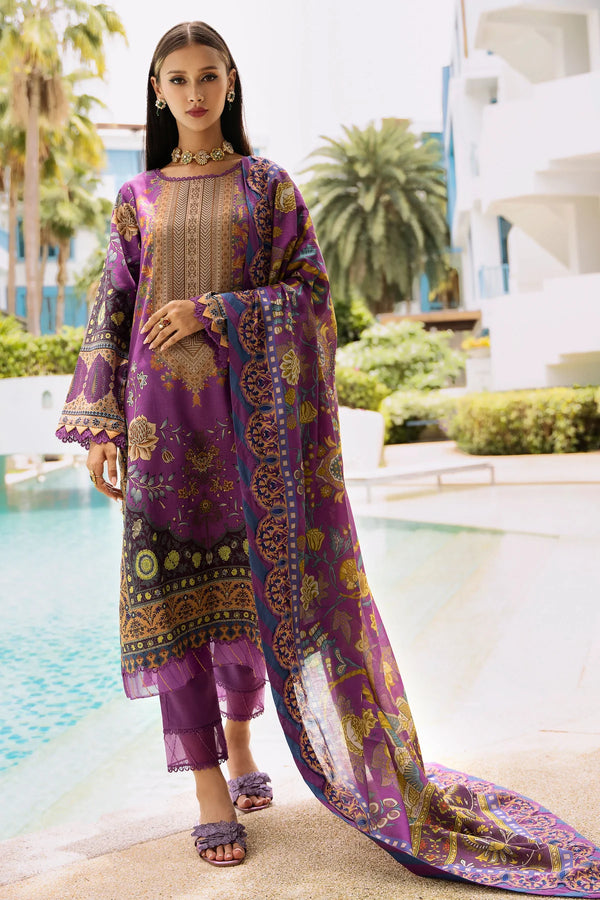 Jade urbane unstitched printed lawn suits - 20619B