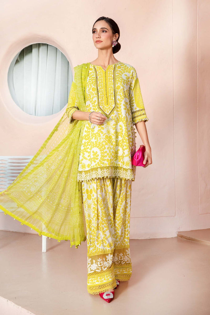 Maria B Mprints spring summer unstitched lawn suits 2025 | 4A