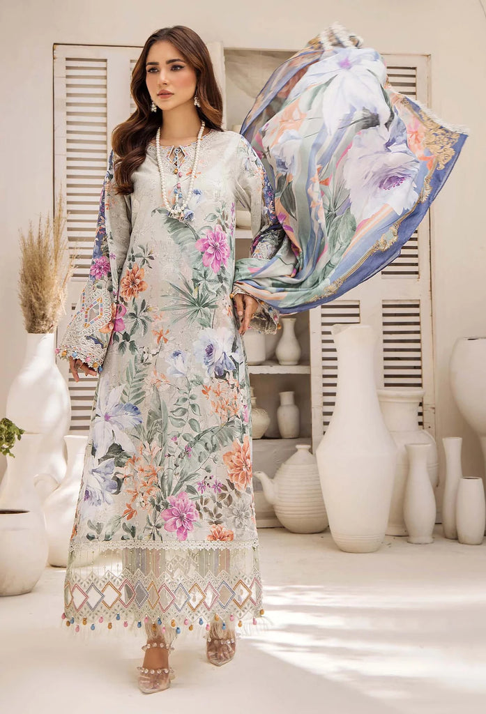 Adan libas prints unstitched lawn suits 2025 - 1104