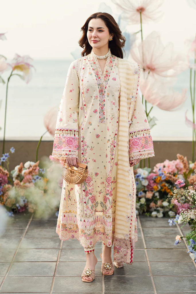 Qalamkar Sahil luxury unstitched lawn suits 2025 - FK-14-Scarlett