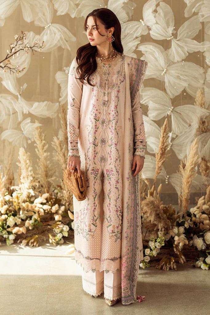 Qalamkar Sahil luxury unstitched lawn suits 2025 - FK-12-Lily