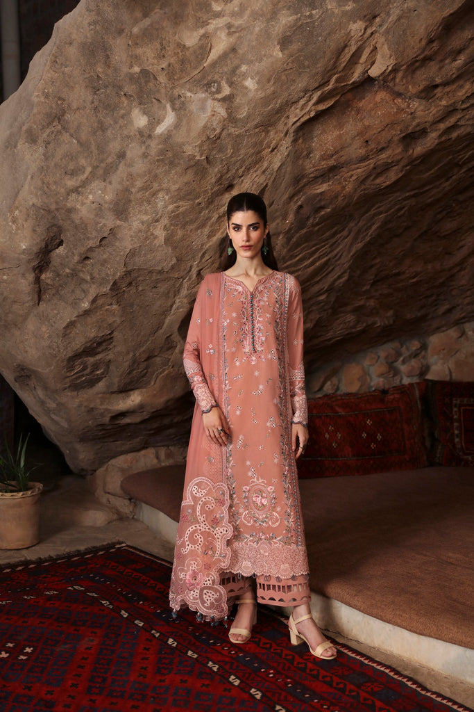 Qalamkar Qlinekari Linen Suits | 2024 | LM-03