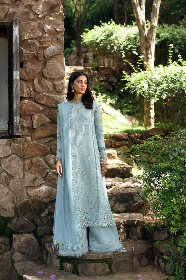 Qalamkar Qlinekari Linen Suits | 2024 | LM-08