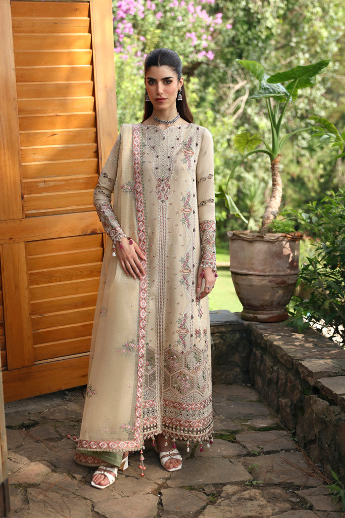 Qalamkar Qlinekari Linen Suits | 2024 | LM-11