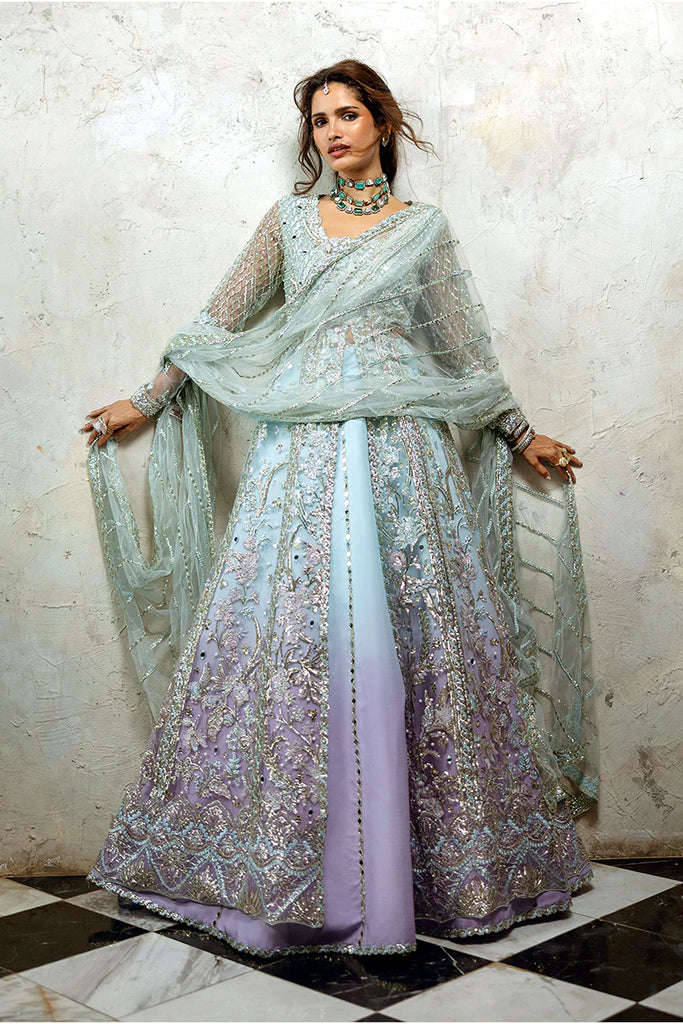 Mushq Stardust | Unstitched Wedding Suits Collection - 2024 - Silver Screen