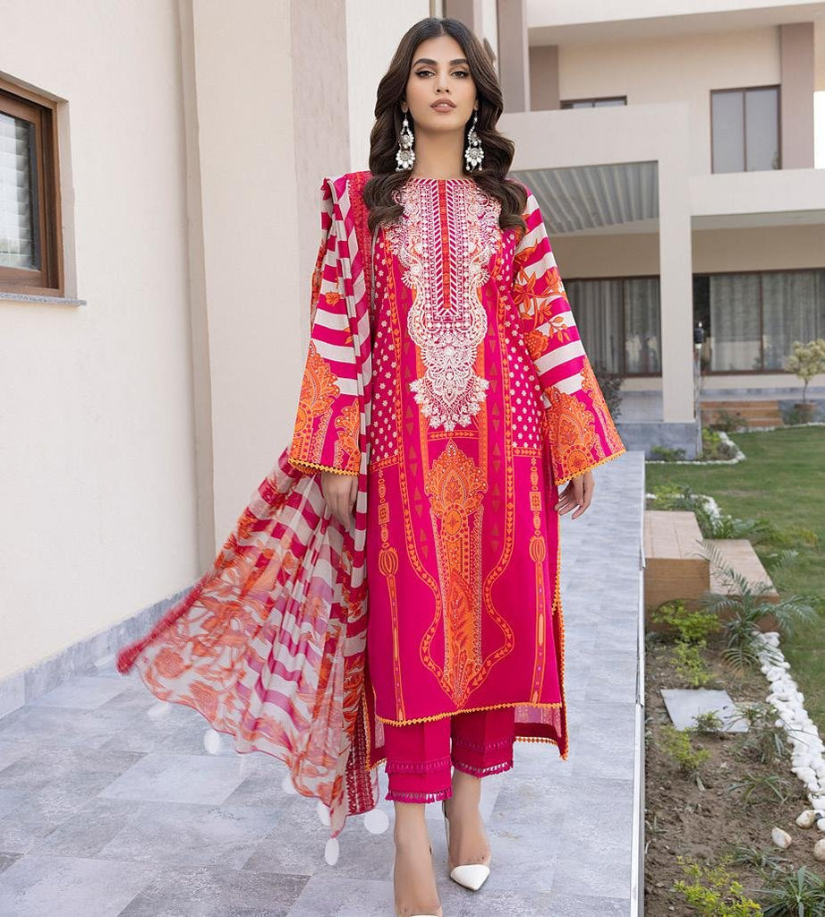 Charizma Cobinations Lawn Suits Vol 1 2023 CC 02 FashionistAmna