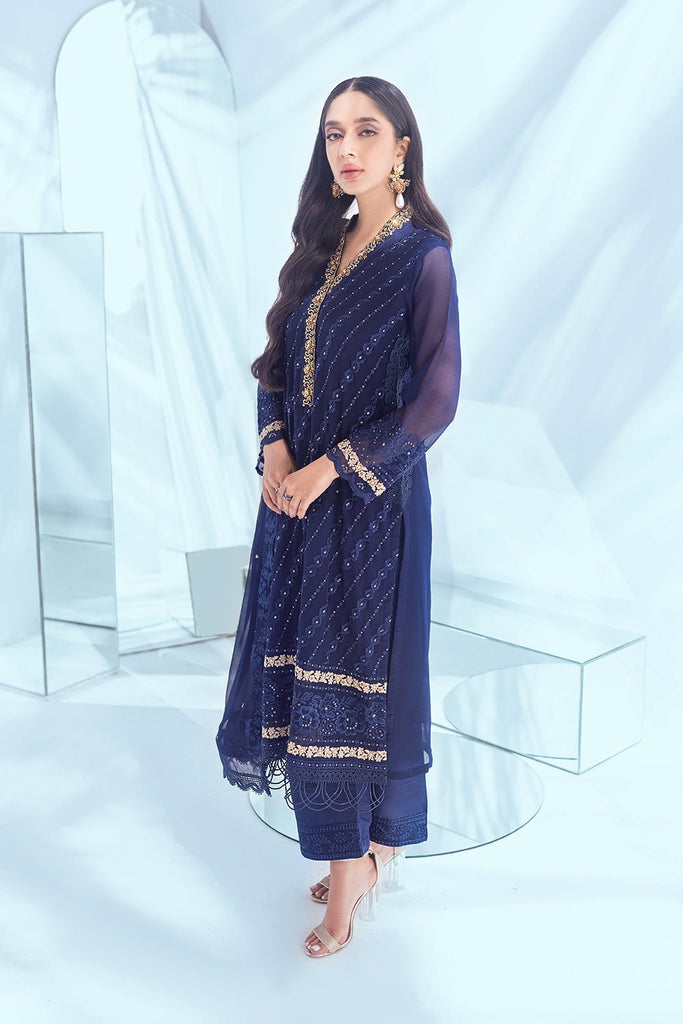 Azure Esembles Chiffon Party Wear Suits 2022 | Unstitched | Splendens